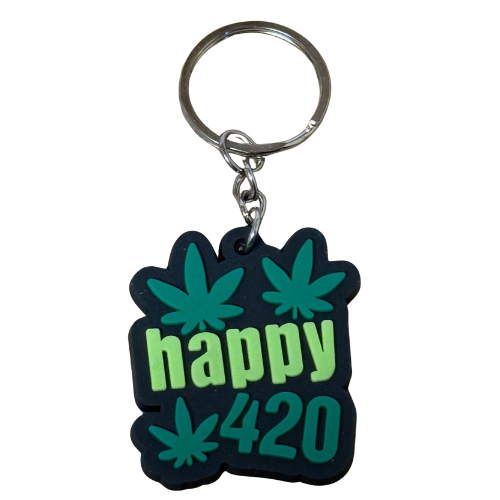 🔥 Stoner Keychain Set – 6 Funny Cannabis Leaf Designs | 420 Gift, Weed Lover Accessories