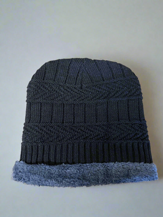 Knit Skull Cap Beanie Hat Adult Size Warm Winter Cap / Toboggan Unisex Beanie
